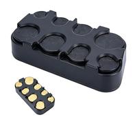 Coin Storage, Coin Box with Compartment for Notes & ATM Card, Coin Box Spring Mechanism - Automatic Coin Feed for 1 Cent to 2 Euro - For Car, Catering & Everyday Use