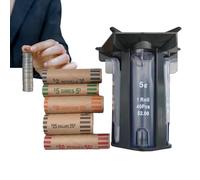 Coin Wrappers - 13cm Multi Use Money Separator, Light Weight Currency Tool, Handy Cash Counting Device Convenient Tubes Smooth Insertion | Perfect for Savings Jar Management, Hobbyist Banking