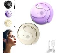 Coindcies AI Translation Wireless OWS Bluetooth5.4 Earphones, Gleegard Translator Earbuds Real Time, Hanging Ai-Powered Earphones, Portable Translating 146 Languages Headphones Earpiece(2pcs Purple+Be
