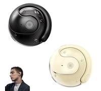 Coindcies Ai Translation Wireless Ows Bluetooth5.4 Earphones, Portable Ai Translation Earbuds Real Time, Supports 144 Languages, Hifi Stereo, For Travel, Business, Learning(Black+Beige)