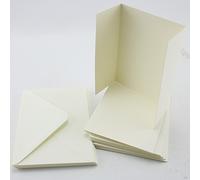 Coingallery Craft UK A6 Wardrobe Cards and Envelopes - Ivory No Aperture Wardrobe Hammered