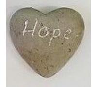 Coingallery Gisela Graham Stone Sentiment Ornament Heart Shaped Stones Hope