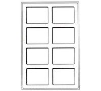 Coingallery Lighthouse Blue Felt Coin Display Trays Storage Assorted Sizes In Packs Of 2 (8 x Slabs (64mm x 86mm))