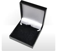 Coingallery Slim Leatherette Jewellery Gift Ear Ring Box: Satin-lined for Earrings (Economic to post)