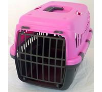 Coingallery Urban Living Pet Carrier Seatbelt Holder Carry Handle Small Animal Transporter Green Grey Pink (Pink)