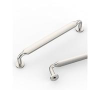 Coinkoly 10 Pack Brushed Satin Nickel Cabinet Handles 128MM Hole Centers - Kitchen Cupboard & Drawer Handles