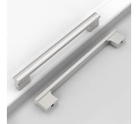 Coinkoly 12 Pack Brushed Satin Nickel 7 Inch(177mm) Hole Center Kitchen Cabinet Handles Cabinet Pulls Kitchen Drawer Pulls Hardware for Cupboard Dresser Handles Bathroom