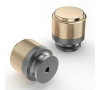 Coinkoly CK-EU0005 Set of 10 Grey & Gold Kitchen Door Wrist Handles Kitchen Handles Kitchen Handles Bedroom Handles