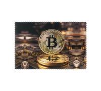 Coins with B 6-Piece Printed Placemat Set | 12x18-Inch Insulated Tabletops | Ideal Home Decor to Elevate Everyday Dining