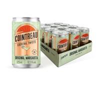 Cointreau Cocktail Twists, Original Margarita, 12.5% ABV, Case of 12 x 125ml Cans, Pre-Mixed and Ready to Drink with Tequila and Lime, Bar Strength and Premium Quality