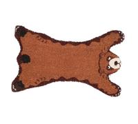 Coir Bear Doormat for Outdoors Fallen Fruits Orange Medium