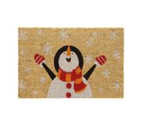 Coir door mat Weatherproof Snowman Mat Snowman Entrance Mat Non-Slip Welcome Mat