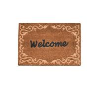 Coir Doormat - Classic Coir Coconut Fibre Mat with Welcome Design