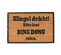 Coir doormat ding dong Outdoor Entrance Rug Decorative Door Mat Durable 40x60 cm
