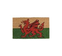 Coir Doormat Flag Red Dragon Design 40X70 cm