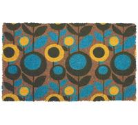 THE RUGS Coir Doormat Gainsborough Abstract Floral 40x70 cm | Size: 40 cm x 70 cm THE RUGS Multicolor 40 cm x 70 cm