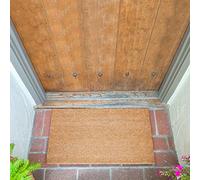 Coir Doormats for Outdoor Entrance, Dirt Trapping Welcome Rug with Non-Slip PVC Backing, Entryway Front Door Porch Heavy Traffic Areas (Size : 50x80cm/1.64x2.62ft)