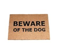 Coir Novelty Door Mat Outdoor Indoor Mat Front Door Entrance Doormat Heavy Duty Nonslip Floor Dirt Trapper House Warming Gifts - Beware Of The Dog