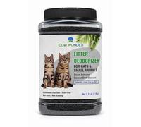 Coir Wonder Cat Litter Deodorizer - Activated Charcoal Carbon - Unscented - 2.2 Lb (1 Kg) - Longer Kitty Litter Life - Odor Control for Small Animal Pet Bedding
