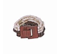 Coiris Boho Bangle Bracelets for Women Wooden Beaded Bracelets Chunky Bohemian Beach Bracelets Jewelry for Women, 2.7, no gemstone