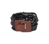Coiris Boho Bangle Bracelets for Women Wooden Beaded Bracelets Chunky Bohemian Beach Bracelets Jewelry for Women, 2.7, no gemstone