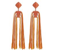 Coiris Boho Tassel Earrings for Women Bohemian Hoop Drop Tassels Western Earrings Dangle Country Earrings Summer Beach Long Tassels Earrings for Women, 0, Stainless Steel, No Gemstone