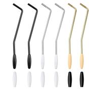 Coitak 6PCS Tremolo Arm, 5 & 6 MM Whammy Bar for Electric Guitar, Threaded Metal Tremolo Arm, Compatible with Stratocaster Electric Guitar Replacement, 3 Colors