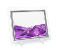 Coitak Sandscape, Moving Sand Art Picture, Moving Desktop Art, Sand in Motion, Medium Size 9x7(Purple) (7x9inch, Purple)