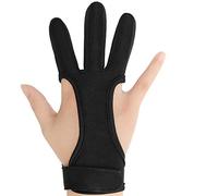 COITEK Archery Glove S M L XL Black Feather Bow Shooting Hunting Protect Gloves for Male Female Youth Adult (M)