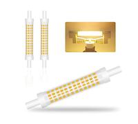 COITROZR Dimmable R7s LED 118mm，9W Hightlight Bulb, J118 Linear Lamp 900lm,118mm R7s Corn light, equals 70W halogen lamp，AC100V-230V (2 Packs) (Color : Warm White, Size : 118mm)
