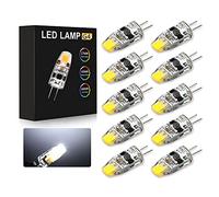 COITROZR G4 LED Bulb, 1.5W 150LM AC/DC 12V 360° Beam Angle G4 Bi-Pin Base lamp No Flicker, equivalent 15W G4 halogen lamp, 10 pcs,Daylight white 6000K