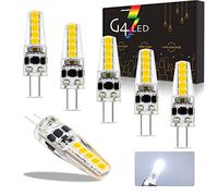 COITROZR G4 LED Bulbs, AC/DC 12-24V Dimmable No Flicker,Daylight White,2W 5PCS