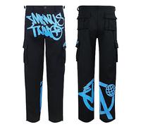COITROZR Minus Two Cargo Y2K Hose, Trend Cargo Hosen für Unisex, Hip Hop Style Wide Leg Trousers, Baggy Jeans Jogginghose für Herren, Street Pocket Hohe Taille Gedruckt Pants, Skateboard Jeanshosen (