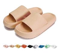 COITROZR Pummys Original Women's Pummy Slippers Women's Original, Cosy Slides Original, Women's Cloud Shoes, Shower Bath Slippers (Color : Brown, Size : 36/37EU)