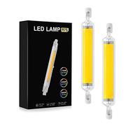 COITROZR R7S 118mm LED Bulb 10W, AC 110V/230V Super Bright COB LEDs 360° Beam Angle, Energy saving LED COB Bulb Replacement R7S Halogen Bulb,Cool white,2pcs