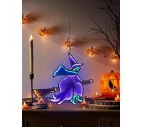 COIZYZZL Special 3D LED Infinity Lights Flying Witch - Colorful Optical Illusion Night Light for Home Decor, Kids Room, Halloween, Seasonal Décor,Thanksgiving and Christmas Decorations