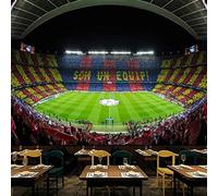 COJIC World Famous Football Club Barcelona Football Stadium Photo Wallpaper Modern Bar Restaurant Industrial Decor Mural Wall Paper 3D 200cm(W) x200cm(H)