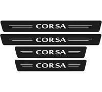 COJJ-Door Sill Protector for Op- el Corsa B C D E F 2021 2020 2019 2018 2017 2016-1993, 4Pcs Car Scuff Plate Door Sill Trim Welcome Pedal Car Accessories