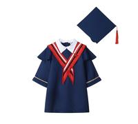 Cokbyavla 4 Pack Kids 2026 Happy Graduate Set, Reception Graduation Cap and Gown Bulk Maroon Cap and Gown 2026 Doctoral Graduation for Kids Red(Kid, 4-5 Years)