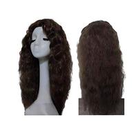 Cokbyavla And Wigs for Women of Color Wig Front Hair Curly Human Human Hair Glueless Lace wig 4c Hair Products (Dark Brown, One Size)