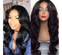 Cokbyavla And Wigs for Women Wavy Brazilian Short Temperature Wig Black Fiber Hair Curly Parting High Women wig Hair Clips Toddler (Black, One Size)