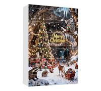 Cokbyavla Animals Advent Calendar 2025, 24 Days of Collectible Wildlife Ornaments, Educational Christmas Countdown Calendar Gift for Nature Lovers, Families & Outdoor White