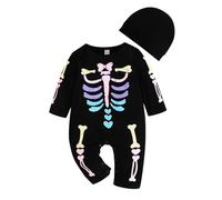 Cokbyavla Baby Bat Long Sleeve Romper, Halloween Pumpkin Shirt Dress Costume Set little pumpkin baby shower decorations Boy Stuff For Newborn Vampire Bat Costume Infant 3-6 Months
