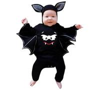 Cokbyavla Baby Bat Print Jumpsuit, Halloween Costumes For Baby Girls fall pumpkin boy clothes 0-3 months Rompers Boy One Year Old Girl Outfit Cowgirl O Toddler 18-24 Months