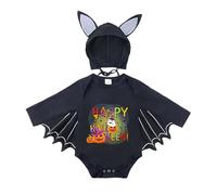 Cokbyavla Baby Bat Romper 0-12 Months, Tutu Dress Halloween little pumpkin baby shower decorations boy Smocked Girl Clothes Onepiece For Girls Newborn Ghost Embr Infant 6-12 Months