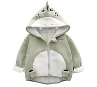 Cokbyavla Baby Boys Girls Denim Jacket,Baby Girl Fur Coat Toddler Boy Jacket Bear Hoodie With Ears Baby Boy Cardigan 3-6 Months Toddler Plaid Shirt 12-18 Month Boy Clothe(Green,6-12 Months)