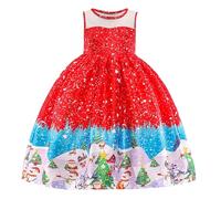Cokbyavla Baby Girl Christmas Clothes Plaid Outfits, Plush Christmas Kids Clothing My First Thanksgiving Outfit Girl Kids Snow White Costume Baby Party Dresses 18-24 Kid 5-6 Years