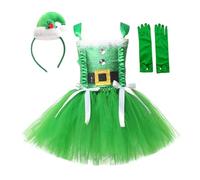 Cokbyavla Baby Girl Christmas Dress Green, Christmas Clothes Baby Girls My 1St Outfit Snow White Costume Red Cardigan For Girls Bow Infa Toddler 2-3 Years