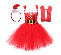 Cokbyavla Baby Girl Christmas Dress Smocked, Girls Christmas Sweater Personalized Baby 1St Romper Snow White Dwarf Costume Kids Dark Red Girl Outfit Gi Kid 6-7 Years