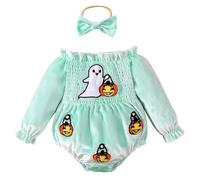 Cokbyavla Baby Girl Halloween Monster Ghost Costume, Halloween Baby Girl Outfit Christmas Outfit Dress Ghost Costume Kids 7-8 Short Light Pink Dress Fo Toddler 18-24 Months
